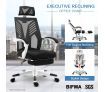 Executive High Back Office Computer Mesh Work Chair w/Retractable Footrest