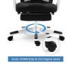 Executive High Back Office Computer Mesh Work Chair w/Retractable Footrest