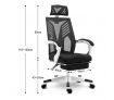 Executive High Back Office Computer Mesh Work Chair w/Retractable Footrest