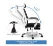 Executive High Back Office Computer Mesh Work Chair w/Retractable Footrest