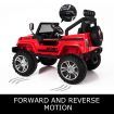 Electric Ride on Toy Jeep Remote Control Off Road Kids Built-in Songs - Red
