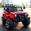 Electric Ride on Toy Jeep Remote Control Off Road Kids Built-in Songs - Red