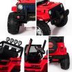 Electric Ride on Toy Jeep Remote Control Off Road Kids Built-in Songs - Red