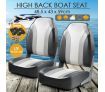 OGL 2 x High Back Folding Swivel Marine Fishing Boat Seats All-weather Chairs