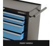 SHOGUN Tool Chest 7-Drawer Storage Cabinets Trolley with A Side Handle - Blue and Black