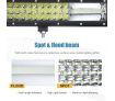 20" 1480W Cree LED Light Bar Spot Flood Combo Work Light Offroad Truck Jeep Driving Lamp 12V 24V