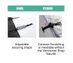 Caravan Front Window Cover Waterproof Towing Protection Universal w/Carry Bag - 220 x 192cm