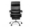 Executive Office Chair Ergonomic Reclining PU Leather Computer Seat w/Footrest