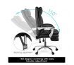 Executive Office Chair Ergonomic Reclining PU Leather Computer Seat w/Footrest