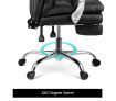 Executive Office Chair Ergonomic Reclining PU Leather Computer Seat w/Footrest