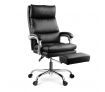 Executive Office Chair Ergonomic Reclining PU Leather Computer Seat w/Footrest