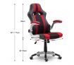 Executive PU Leather Racing Gaming Desk Chair Ergonomic Computer Seat w/Armrest