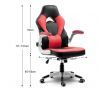 Executive Racing Gaming Desk Chair Ergonomic PU Leather Computer Seat w/Armrest