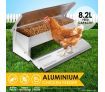 Auto Chicken Feeder Automatic Rat Proof Poultry Treadle Chook Feeding Trough Aluminium 8.2L