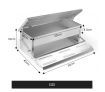 Auto Chicken Feeder Automatic Rat Proof Poultry Treadle Chook Feeding Trough Aluminium 8.2L