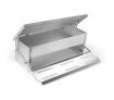 Auto Chicken Feeder Automatic Rat Proof Poultry Treadle Chook Feeding Trough Aluminium 8.2L