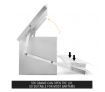 11.5L Automatic Chicken Feeder Poultry Chook Treadle Feeding Trough