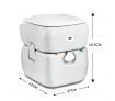 22L Portable Toilet Outdoor Camping Caravan Marine Motorhome RV Potty - Grey