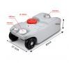 40L Wheel Water Tank Portable Outdoor Caravan Camping Motorhome Container - Grey