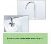 17L Portable Camping Basin Sink Hand Wash Stand Wheel Water Tank for Outdoor Trip - Gray