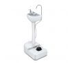 17L Portable Camping Basin Sink Hand Wash Stand Wheel Water Tank for Outdoor Trip - Gray