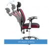 Adjustable Breathable Ergo Mesh Office Computer Chair w/ Lumbar Support - Black/Red