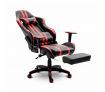 Racing Gaming Office Chair PU Leather Computer Seat w/Adjustable Headrest & Footrest