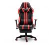 Racing Gaming Office Chair PU Leather Computer Seat w/Adjustable Headrest & Footrest