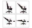 Racing Gaming Office Chair PU Leather Computer Seat w/Adjustable Headrest & Footrest