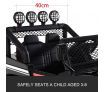 Kids Off Road Ride On Toy Electric Remote Control Truck Jeep w/Built-in Songs - Black