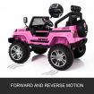 Kids Off Road Ride on Toy Remote Control Electric Built-in Songs - Pink