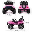 Kids Off Road Ride on Toy Remote Control Electric Built-in Songs - Pink