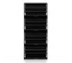 60 Pair Shoe Cabinet 4 Rack Wooden Home Footwear Storage Stand - Black