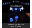 Electric Ride on Toy Off Road Jeep Remote Control Kids Built-in Music - Blue