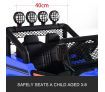 Electric Ride on Toy Off Road Jeep Remote Control Kids Built-in Music - Blue
