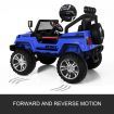 Electric Ride on Toy Off Road Jeep Remote Control Kids Built-in Music - Blue