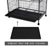 Cat House Pet Hamster Animal Home Rabbit Hutch Ferret Aviary Bird Cage Powder Coated Frame Bottom Lock 4 Levels