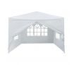 OGL 3M x 3M Party Wedding Outdoor Tent Gazebo Canopy Events Pavilion w/3 Sidewalls and 1 Door