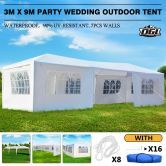 OGL 3M x 9M Party Wedding Outdoor Tent Canopy Gazebo Pavilion Events Canopies w/7 Removable Walls