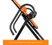 Adjustable Inversion Table Foldable Gravity Back Stretcher Inverter w/PVC Mat & Heavy - Duty Steel Frame