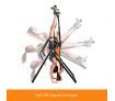 Adjustable Inversion Table Foldable Massage Gravity Back Inverter w/PVC Mat & Heavy-Duty Steel Frame