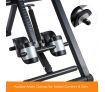 Adjustable Inversion Table Foldable Massage Gravity Back Inverter w/PVC Mat & Heavy-Duty Steel Frame