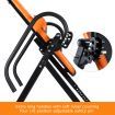 Adjustable Inversion Table Foldable Massage Gravity Back Inverter w/PVC Mat & Heavy-Duty Steel Frame