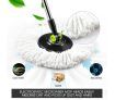360 Degree Spin Rotating Mop and Bucket Set w/ Wheels and 4 Microfiber Mop Heads