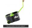 360 Degree Spin Rotating Mop and Bucket Set w/ Wheels and 4 Microfiber Mop Heads