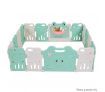 Baby Playpen Fence Room Interactive Activity Centre Enclosure Kids Safety Gates Toddler Play Yard Frog Design 16 Sided Panels