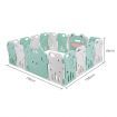 Baby Playpen Fence Room Interactive Activity Centre Enclosure Kids Safety Gates Toddler Play Yard Frog Design 16 Sided Panels