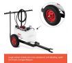 60L ATV Weed Garden Sprayer w/4 Nozzle Boom 130PSI Pump Trailer Tank