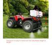 60L ATV Weed Garden Sprayer w/4 Nozzle Boom 130PSI Pump Trailer Tank