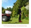 60L ATV Weed Garden Sprayer w/4 Nozzle Boom 130PSI Pump Trailer Tank